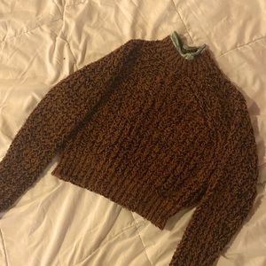 Aritzia Chunky Knit Kneck Balloon Sleeve